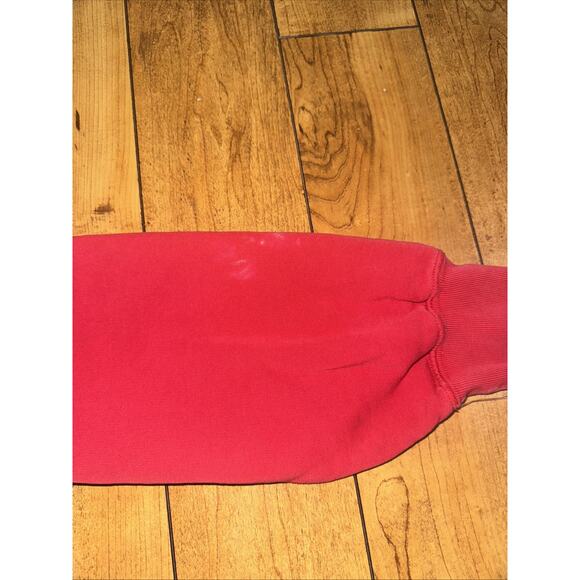 Vintage Nike Silver Tag Embroidered Swoosh Hoodie Red Large 22x27 - Picture 6 of 6